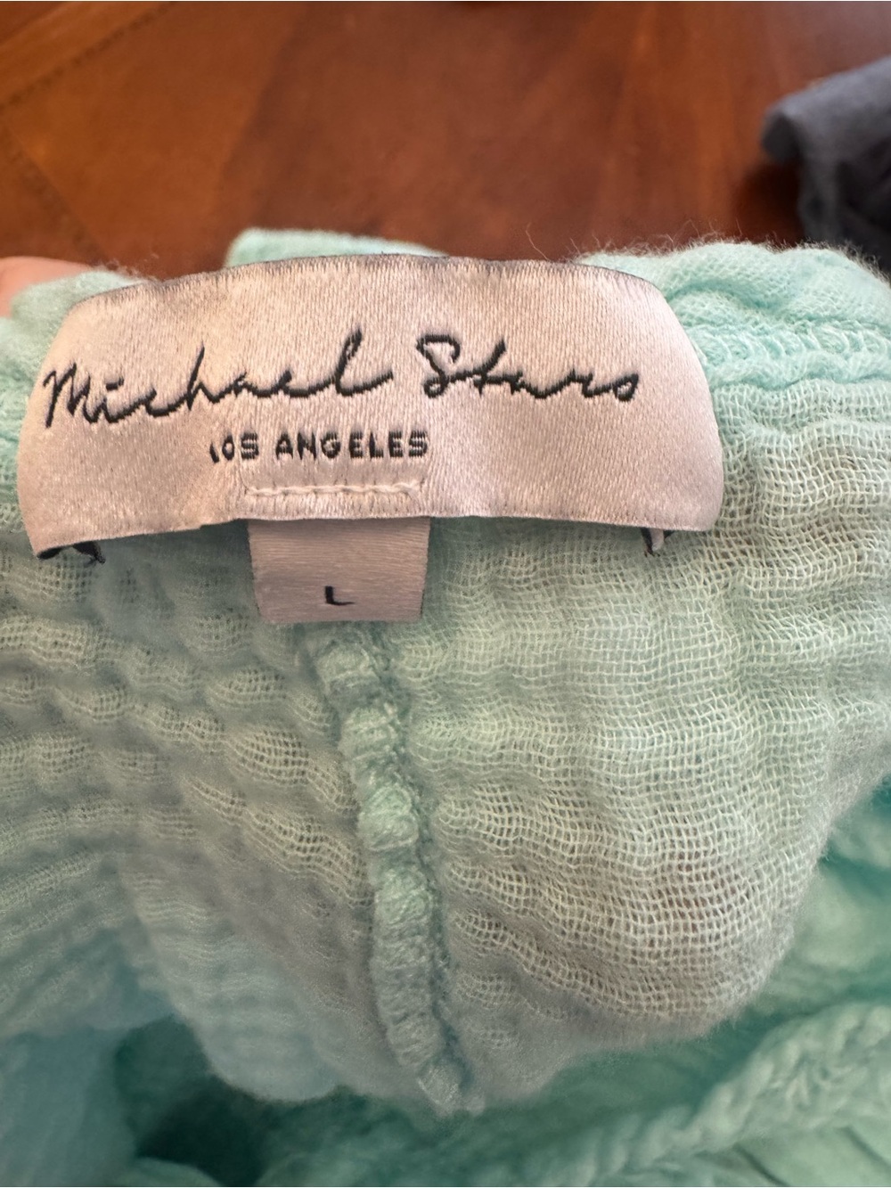 Michael Stars Mint Gauze Elastic Waist Shorts Small with Large Top - Picture 4 of 6